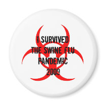 SWINE FLU PANDEMIC MAGNETS