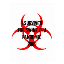 SWINE FLU PANDEMIC POST CARDS