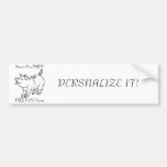 SWINE FLU PARTY BUMPER STICKER