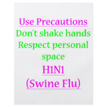 Swine Flu Precautions 2 Personalized Flyer
