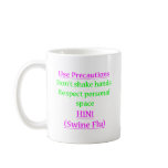 Swine Flu Precautions 2 Mugs