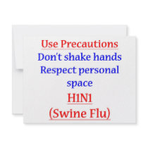 Swine Flu Precautions Personalized Announcement