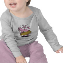 swine flu sick pig cartoon tshirt