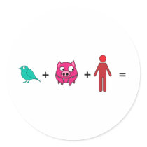 SWINE flu Sticker