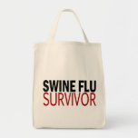 Swine Flu Survivor Canvas Bags