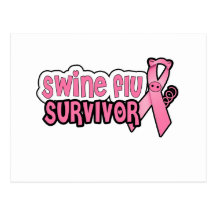 Swine Flu Survivor Postcard