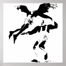 Swing Angel Wall Canvas Posters