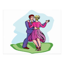 Swing Couple Post Card