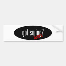Swing Dance Items – got swing Bumper Sticker