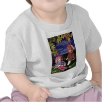 Swing dolls in colourful dresses tshirt