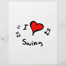 Swing I Heart-Love Gift Personalized Flyer