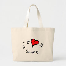 Swing I Heart-Love Gift Tote Bag