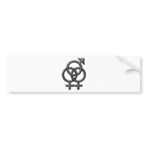 SWINGERS SYMBOL FMF GRAY BUMPER STICKER