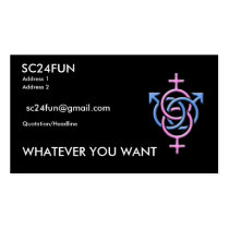 SWINGERS SYMBOL MFFM COLOR BUSINESS CARD