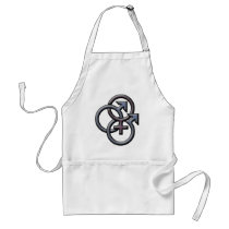 SWINGERS SYMBOL MFM GRAY APRON