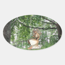 Swinging Angel  Stickers