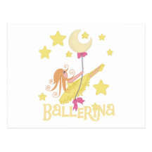 Swinging Ballerina Tshirts and Gifts Post Cards