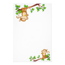Swinging Monkey Stationery