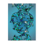 Swirl Bleu Postcard