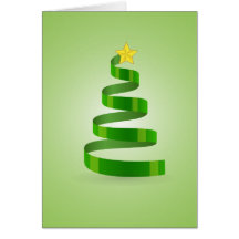 Swirl Christmas Tree Card