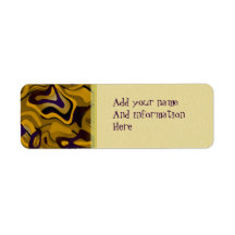 Swirl Custom Return Address Labels