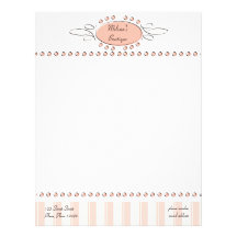 Swirl Decor Customized Letterhead