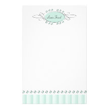 Swirl Decor Stationery Design