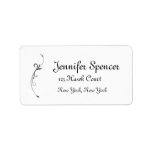 Swirl Design Wedding Labels