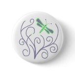 Swirl dragonfly button