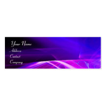 SWIRL  MONOGRAM Vibrant black pink blue Business Card Templates