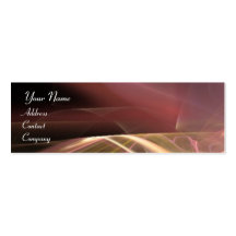 SWIRL  MONOGRAM Vibrant blackn pink antique red Business Card