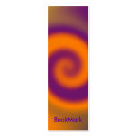swirl orange purple BookMark business cards