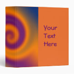 swirl orange purple vinyl binders