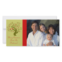 Swirl Tree Cute Birds Snowflake Merry Christmas