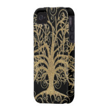 Swirl Tree You Choose Background Colour Case-Mate iPhone 4 Covers