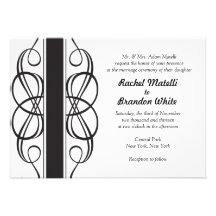 Swirl Wedding Invitation