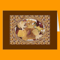Swirling Autumn Leaves cards