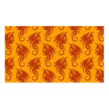 Swirling Brown and Yellow Cat Pattern Business Card Template