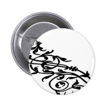 Swirling Floral Pin