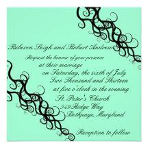 Swirling Wedding Invitations