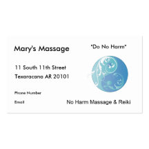 Swirling Yinyang Symbol (Earth) Business Card Template