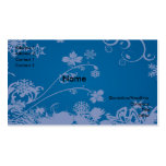 Swirls and flowers business card