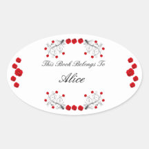 Swirls and Roses Sticker