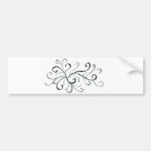 Swirls and Twirls Bumper Sticker
