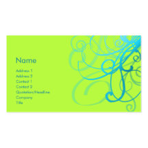 Swirls No. 0001 Business Card Template