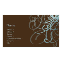 Swirls No. 0009 Business Card Template
