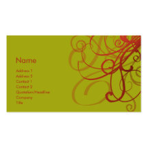 Swirls No. 0920 Business Card