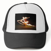 Swirls of Fire: Hawaii Fire Dance Mesh Hat