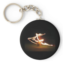Swirls of Fire: Hawaii Fire Dance Keychain