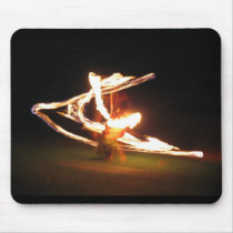 Swirls of Fire: Hawaii Fire Dance Mousepad